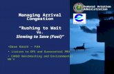 Federal Aviation Administration Managing Arrival Congestion “Rushing to Wait Vs. Slowing to Save (Fuel)” Dave Knorr – FAA Liaison to DFS and Eurocontrol.