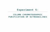 Experiment 5: COLUMN CHROMATOGRAPHIC PURIFICATION OF NITROANILINES.