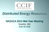 NASUCA 2013 Mid-Year Meeting Seattle, WA June 10, 2013 Distributed Energy Resources.