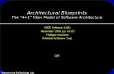 Architectural Blueprints The “4+1” View Model of Software Architecture cyt IEEE Software 12(6) November 1995, pp. 42-50 Philippe Kruchten Rational Software.
