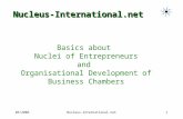 06/2006Nucleus-International.net1 Basics about Nuclei of Entrepreneurs and Organisational Development of Business Chambers Nucleus-International.net.