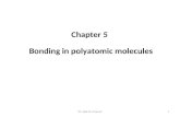 Dr. Said M. El-Kurdi1 Bonding in polyatomic molecules Chapter 5.