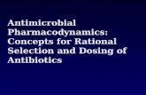 Antimicrobial Pharmacodynamics: Concepts for Rational Selection and Dosing of Antibiotics.