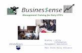Busines$ense Management Training for Dairy CFO’s Bradley J.Hilty Information Management Specialist Penn State Dairy Alliance.