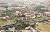 1 Aerial View of Aga Khan University Hospital. 2 Hospital View.