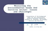 Measuring the Environmental Goods And Services Sector: Issues and Challenges Presentation of the background paper for the International Technical Workshop.