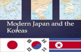 { Modern Japan and the Koreas.  Peninsula  Archipelago  Tsunamis  Emperor  Japanese Democracy Terms to Know.