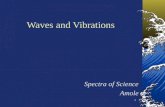 1 Waves and Vibrations Spectra of Science Amole. 2 Waves are everywhere in nature Sound waves, visible light waves, radio waves, microwaves, water waves,