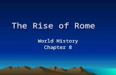 The Rise of Rome World History Chapter 8. Card #1 The geographic feature describing Italy.