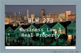BLW 273 Business Law I Real Property © 2009 Darren A. Prum, MBA, JD.