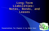 Long-Term Liabilities: Notes, Bonds, and Leases Presentations for Chapter 11 by Glenn Owen.