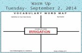 Warm Up Tuesday- September 2, 2014. Standards SS7G6 The student will discuss environmental issues across Southwest Asia (Middle East). a. Explain how.