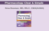Pharmacology Clear & Simple Nina Beaman, MS, RN,C, CMA(AAMA)