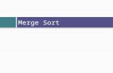 Merge Sort. What Is Sorting? To arrange a collection of items in some specified order. Numerical order Lexicographical order Input: sequence of numbers.