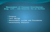 Purpose  Test design  Measurement system and Procedures  Uncertainty Analysis.
