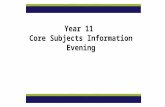 Year 11 Core Subjects Information Evening. GCSE English Language GCSE English Literature.