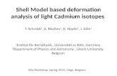 Shell Model based deformation analysis of light Cadmium isotopes T. Schmidt 1, A. Blazhev 1, K. Heyde 2, J. Jolie 1 1 Institut für Kernphysik, Universität.