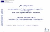 Land Management & Natural Hazards Unit JRC Study on the Assessment of the economic impacts of drought for non-agricultural sectors Natural Hazards Action.