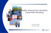 Public Enterprises Portfolio Committee Briefing Jacob Maroga 31 May 2006.