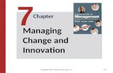 Copyright ©2015 Pearson Education, Inc.8-1 Chapter 7 Managing Change and Innovation.