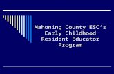 Mahoning County ESC’s Early Childhood Resident Educator Program.