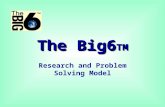 The Big6 TM Research and Problem Solving Model What is the Big6? Mike Eisenberg and Bob Berkowitz Most widely-known and widely-used approach to teaching.
