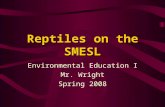 Reptiles on the SMESL Environmental Education I Mr. Wright Spring 2008.