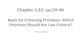 Basis for Enforcing Promises: Which Promises Should the Law Enforce? Chapter 1,§3, pp.29-46 ©Knippenberg.