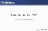 D. Britton Response to the PPRP David Britton 8/Nov/06.