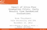 Contact@e-mfp.eu  Impact of Ultra-Poor Graduation Pilots: Early Results from Randomized Evaluations Bram Thuysbaert Yale University and IPA.