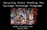 Securing State Funding for Syringe Exchange Programs Shelby Elizabeth Rash Spring 2012.