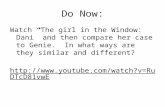 Do Now: Watch “The girl in the Window: Dani” and then compare her case to Genie. In what ways are they similar and different? .