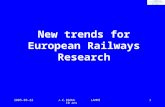 2005-03-22J.C.RAOUL LAHMI 10 ans1 New trends for European Railways Research.