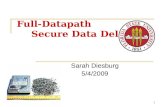Full-Datapath Secure Data Deletion Sarah Diesburg 5/4/2009 1.