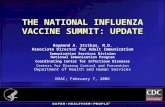 THE NATIONAL INFLUENZA VACCINE SUMMIT: UPDATE Raymond A. Strikas, M.D. Associate Director for Adult Immunization Immunization Services Division National.