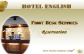 To learn the service theoretical knowledge about how to offer a satisfactory service in a hotel ； To learn how to make a call reservation ； To learn how.