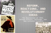 The Revolution of 1848, Reform Efforts, Suffrage, and New Cultural Currents.