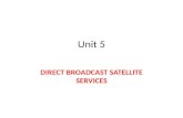 Unit 5 DIRECT BROADCAST SATELLITE SERVICES. Contents Orbital Spacing's – 9 o Power Rating and Number of Transponders Frequencies and Polarization Transponder.