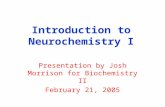 Introduction to Neurochemistry I Presentation by Josh Morrison for Biochemistry II February 21, 2005.