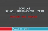 DOUGLAS SCHOOL IMPROVEMENT TEAM REWIND AND UNWIND August 11, 2008.