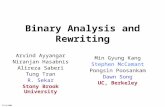 2/9/2009 1 Binary Analysis and Rewriting Arvind Ayyangar Niranjan Hasabnis Alireza Saberi Tung Tran R. Sekar Stony Brook University Min Gyung Kang Stephen.