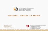 Electoral Justice in Kosovo. Legal Framework Primary Kosovo Constitution Law on General Elections Law on Local Elections Criminal Code Law on the Courts.