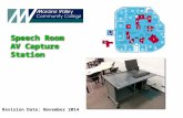 Speech Room AV Capture Station Speech Room AV Capture Station Revision Date: November 2014.
