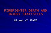 FIREFIGHTER DEATH AND INJURY STATISTICS US and NY STATE.