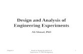 Chapter 6Based on Design & Analysis of Experiments 7E 2009 Montgomery 1 Design and Analysis of Engineering Experiments Ali Ahmad, PhD.