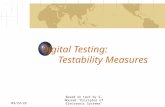 10/14/2015 Based on text by S. Mourad "Priciples of Electronic Systems" Digital Testing: Testability Measures.