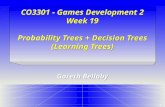 1 CO3301 - Games Development 2 Week 19 Probability Trees + Decision Trees (Learning Trees) Gareth Bellaby.