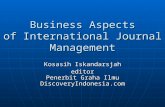 Business Aspects of International Journal Management Kosasih Iskandarsjah editor Penerbit Graha Ilmu DiscoveryIndonesia.com.