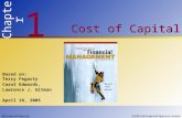 © 2003 McGraw-Hill Ryerson Limited 11 Chapter Cost of Capital McGraw-Hill Ryerson©2003 McGraw-Hill Ryerson Limited Based on: Terry Fegarty Carol Edwards,