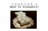 C H A P T E R 1 What Is Economics?. Economics Economics is determining how to satisfy unlimited wants with limited resources. For example: –You must choose.